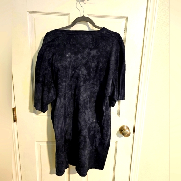 THE MOUNTAIN UNISEX LABRADOR DOG T-SHIRT IN GRAPHIC TIE DYE PRINT BLACK Sz XXL - Picture 6 of 12